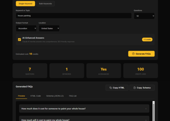Generate FAQ