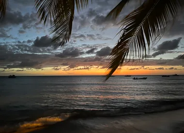 Sunset over the bay
